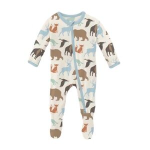 KICKEE PANTS wildlife footed sleeper